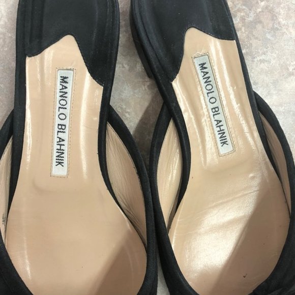 Manolo Blahnik Ballerimu Suede Mules IT40 size - Picture 5 of 8